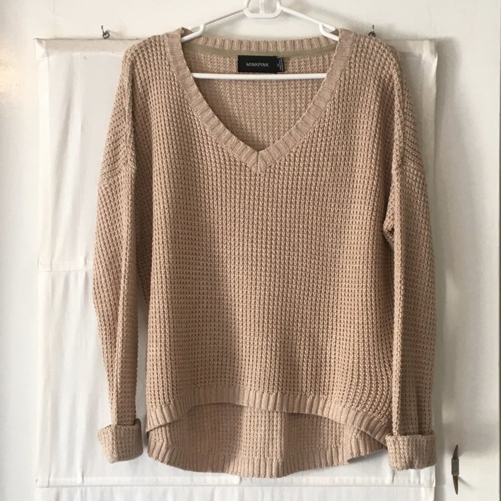 MINKPINK Grayson Waffle Knit Sweater